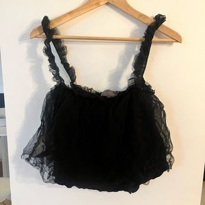 Sunday in Brooklyn Tulle Crop Top